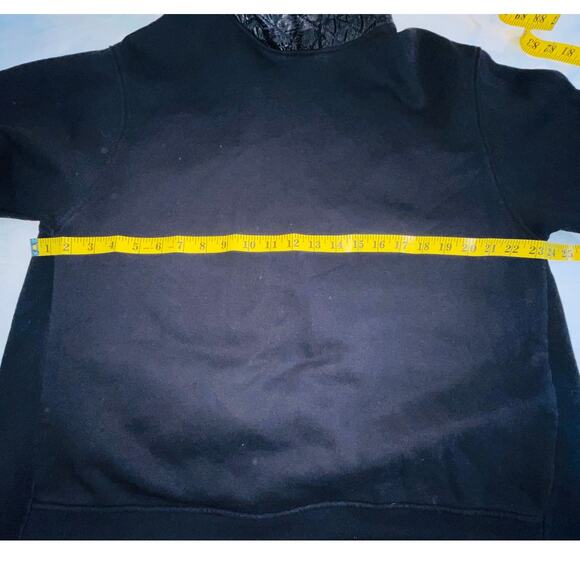 Zara Mixed Materials Sweatshirt - Women's Size L - Quilting, Jersey & Canvas‎ - Picture 6 of 9